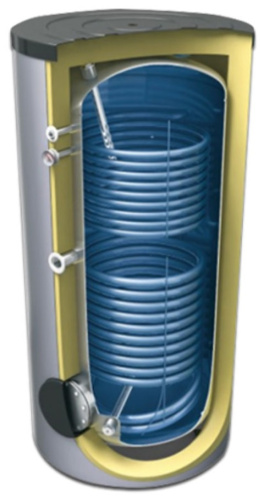 ZASOBNIK ZBIORNIK PODGRZEWACZ 500 L - 2 WĘŻOWNICE LEMET
